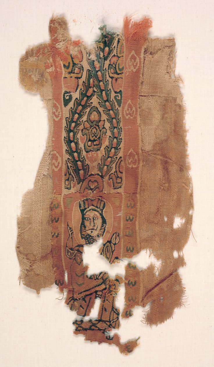 Tunika Ornament med del af en helgen, ca. 600-700-tallet. af Unbekannt