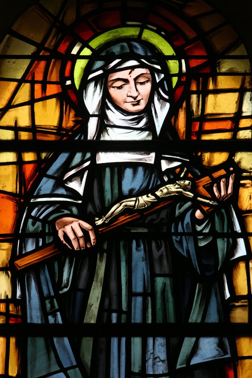 Tunis katedral farvet glas vindue: Santa Rita Tunis Tunisie af Unbekannt