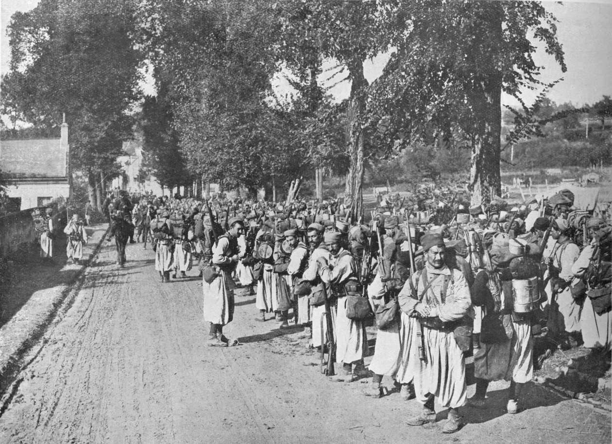 Turcos venter på at ordren skal rykke frem, 1914 af Unbekannt