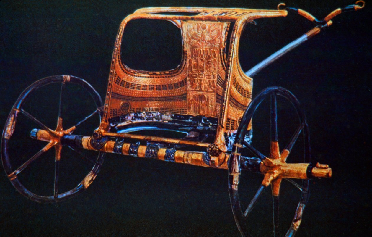 Tutankhamons gravvogn, 1300-tallet f.Kr af Unbekannt