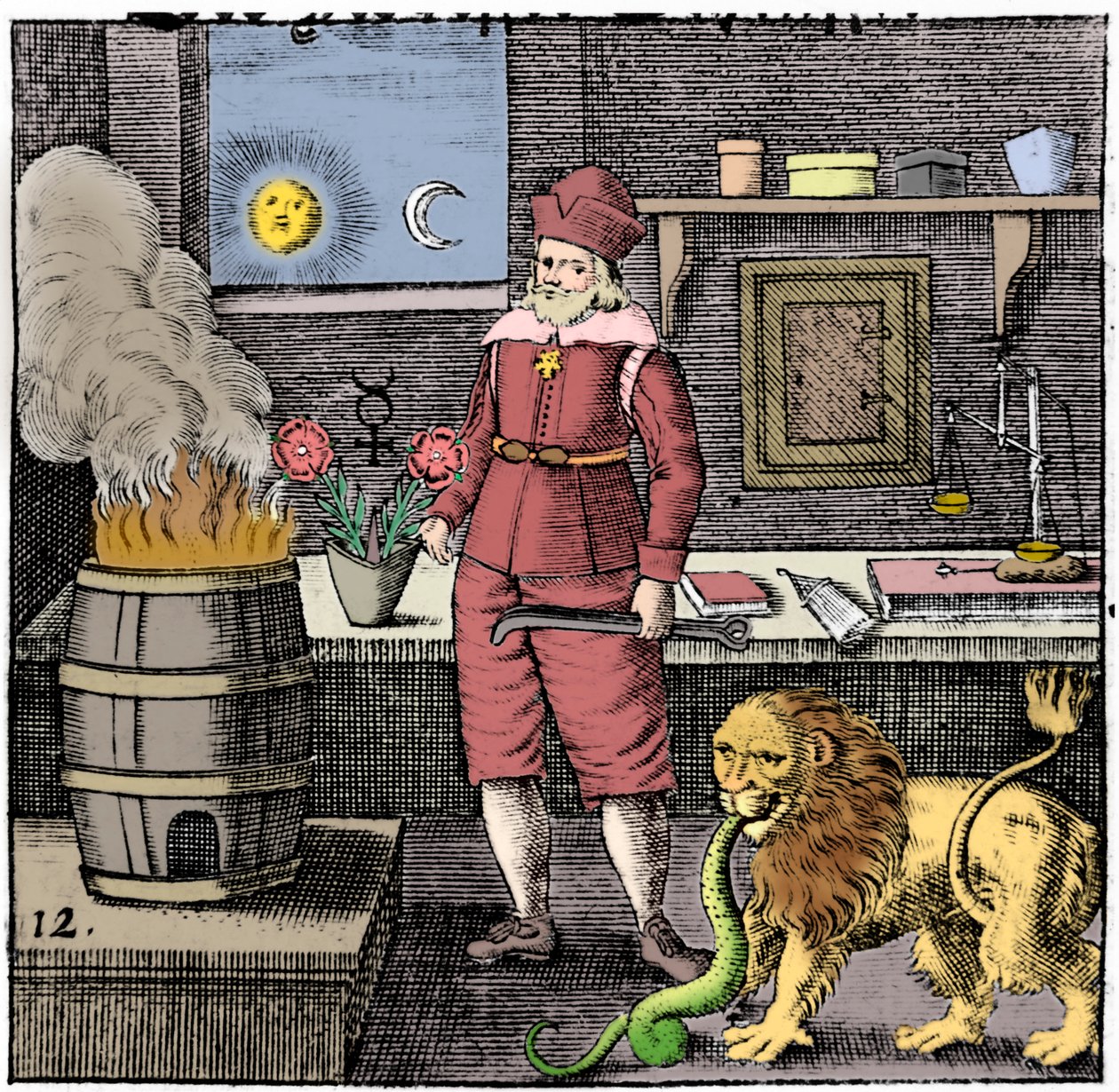 Tolvte nøgle af Basil Valentine, 1651 af Unbekannt