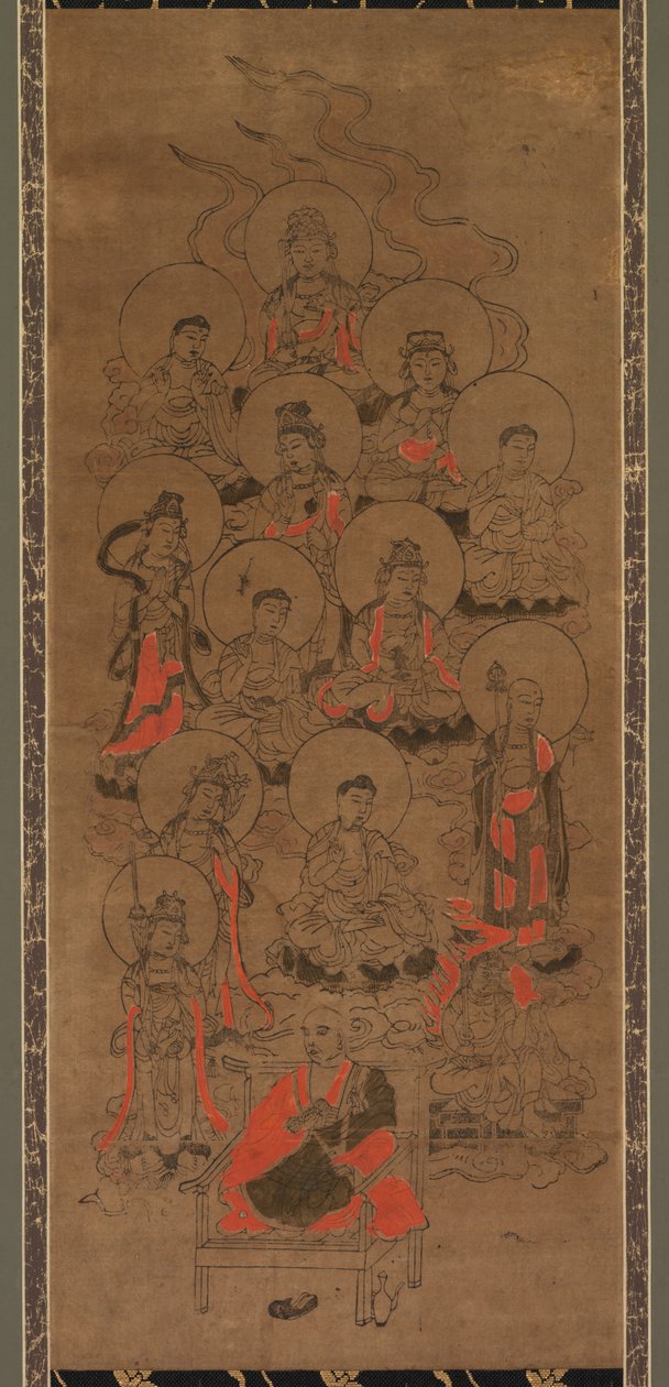 Tolv Buddhaer og Kobo Daishi Jusanbutsu, slutningen af det 17. århundrede. af Unbekannt