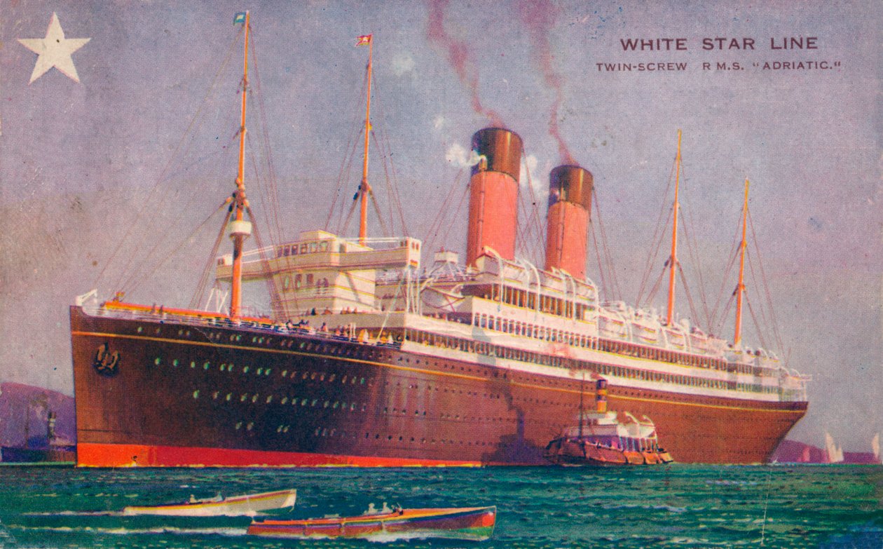 Twin-Screw RMS Adriatic of the White Star Line, c1907 af Unbekannt