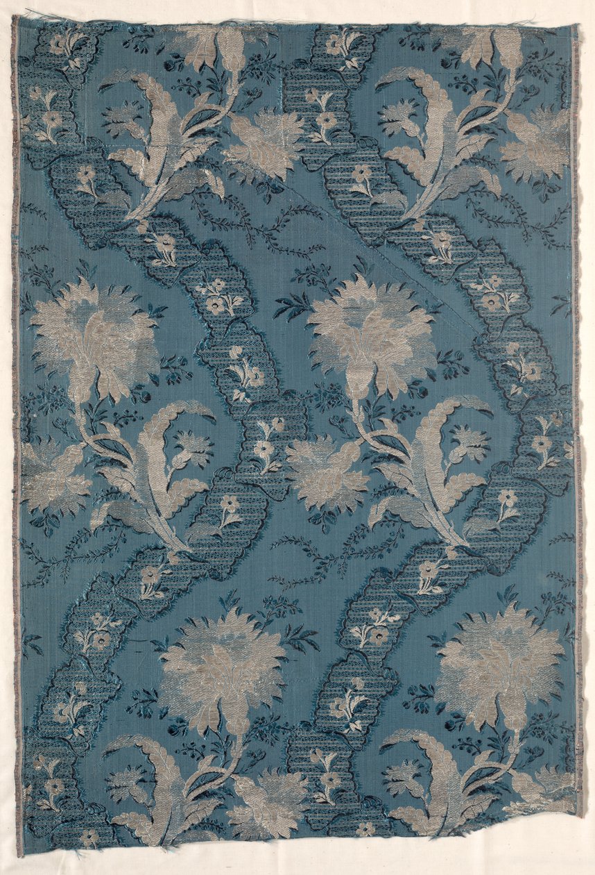 To sammenføjede paneler af silkefigur, 1723-1774. af Unbekannt