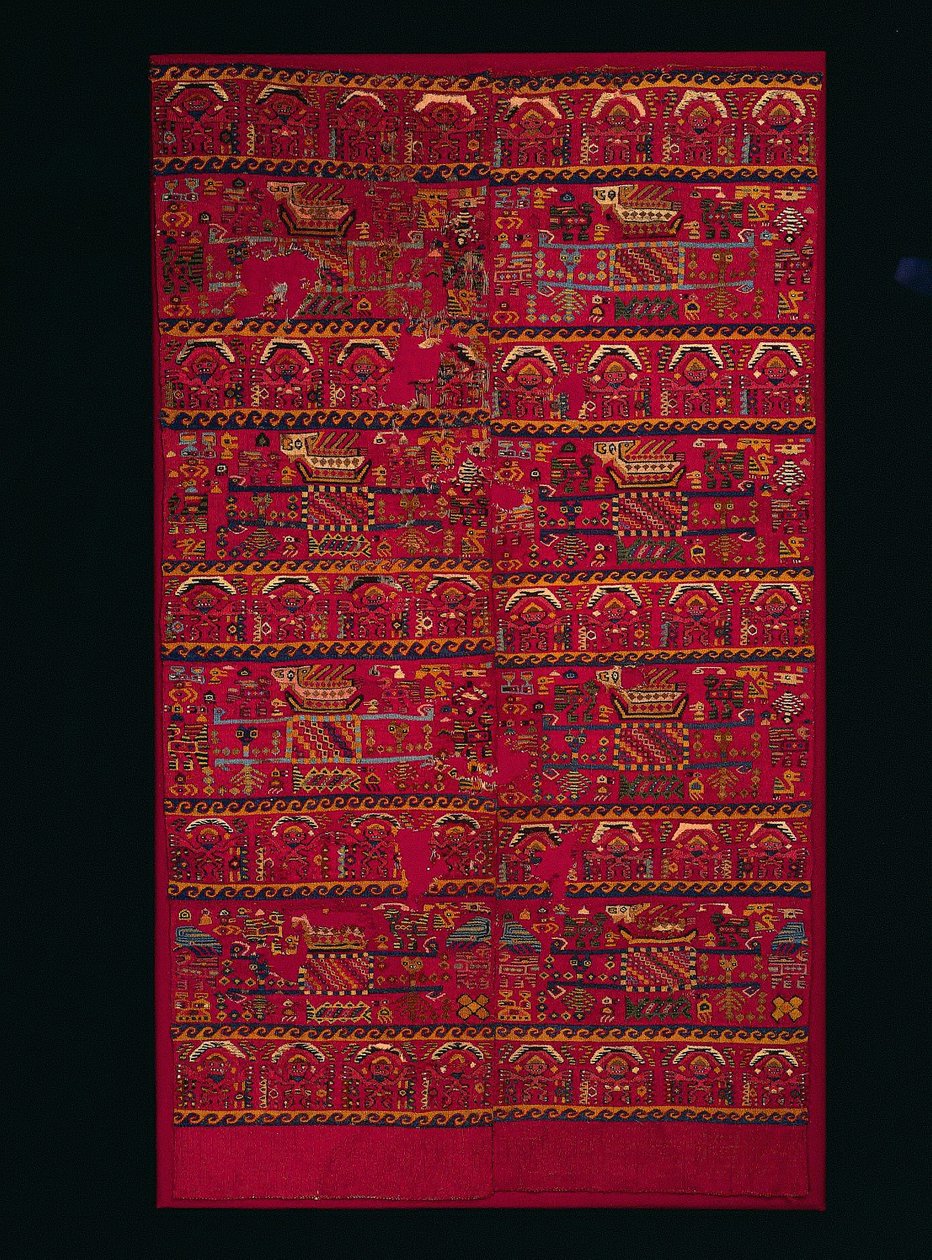 To tapestry-vævede panelfragmenter, 1000-1460