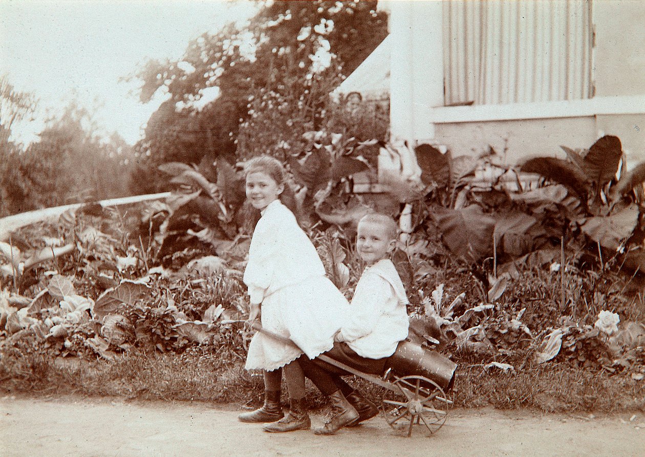 To børn, der leger udendørs, 1890