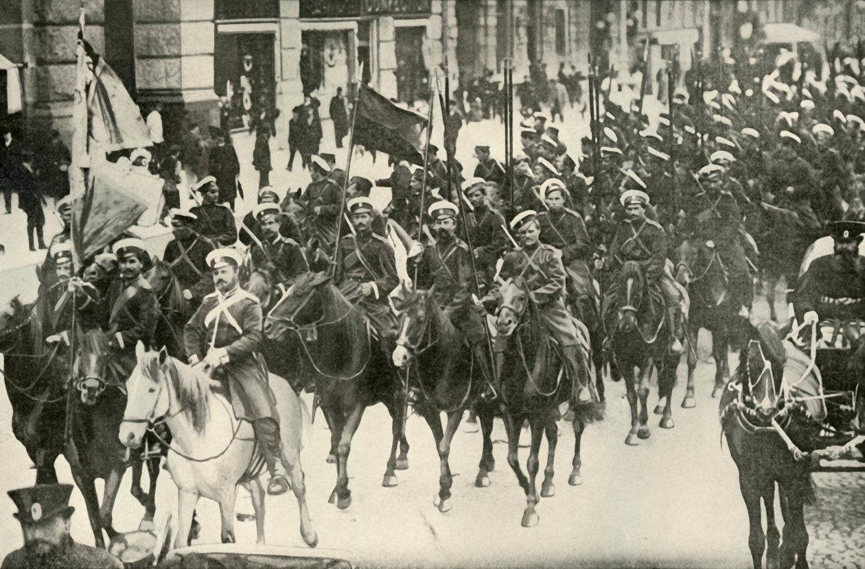Typer af det russiske kavaleri, 1919. af Unbekannt