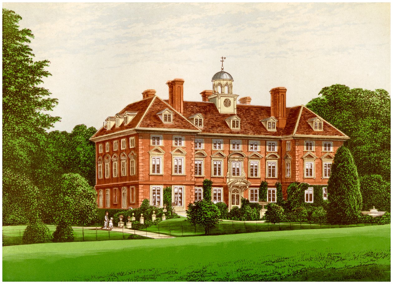 Tyttenhanger Park, Hertfordshire, hjemsted for grevinden af Caledon, c1880 af Unbekannt