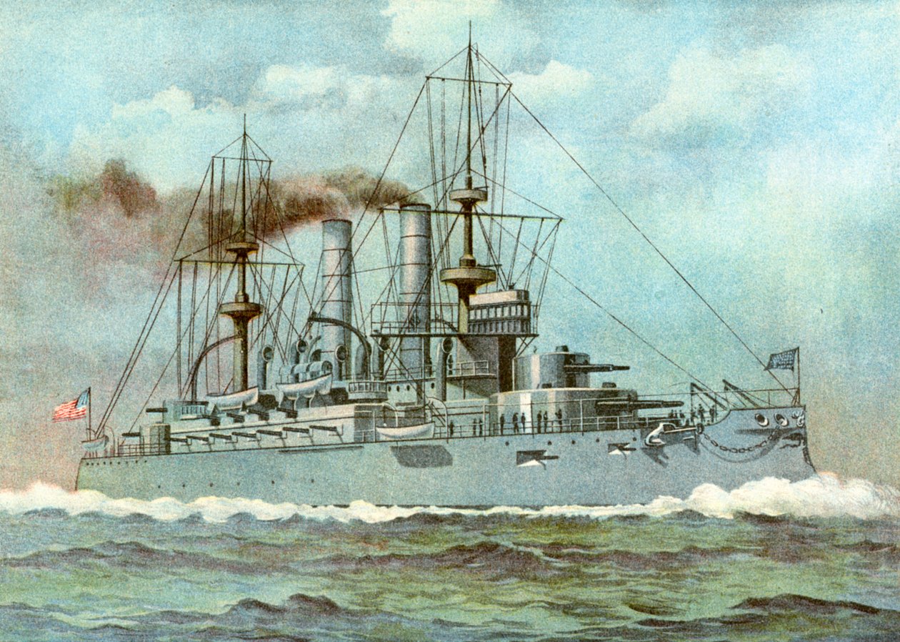 USS Kearsarge, amerikansk slagskib, 1898 af Unbekannt