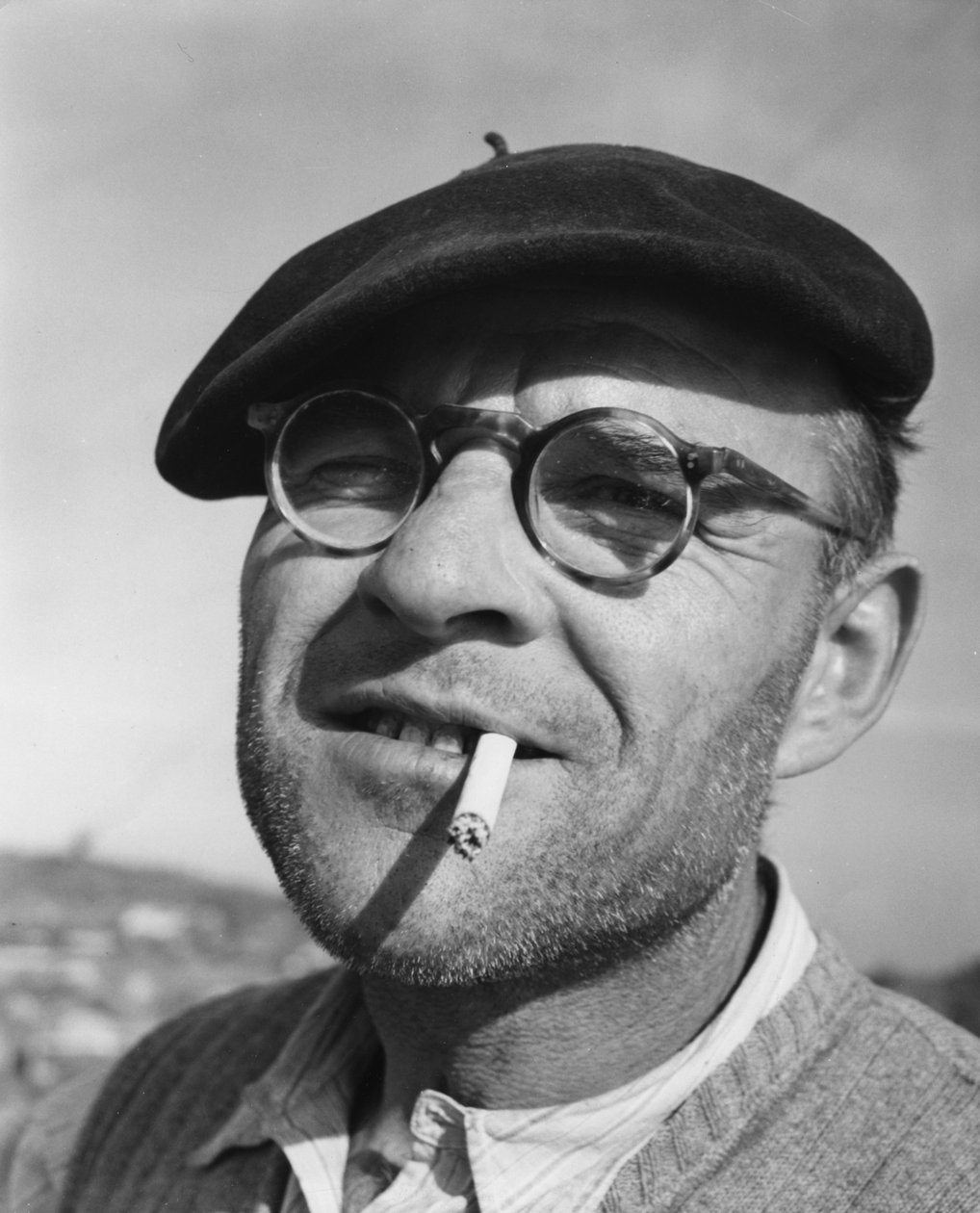 Umberto Bratti, en Donzere-Mondragon-kanal og kraftarbejder, 1952 af Unbekannt