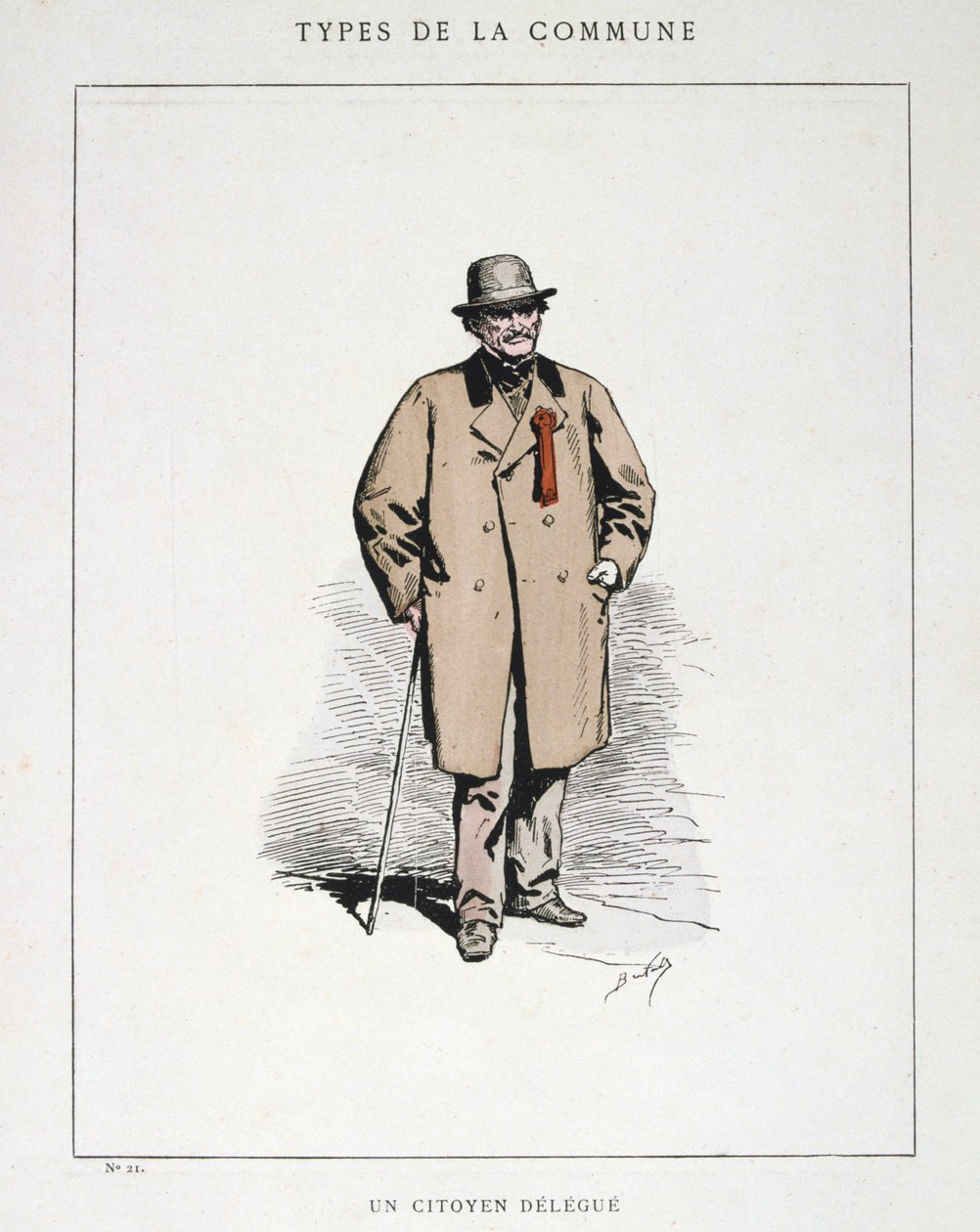 En borgerdelegat, Paris Kommune, 1871. af Unbekannt