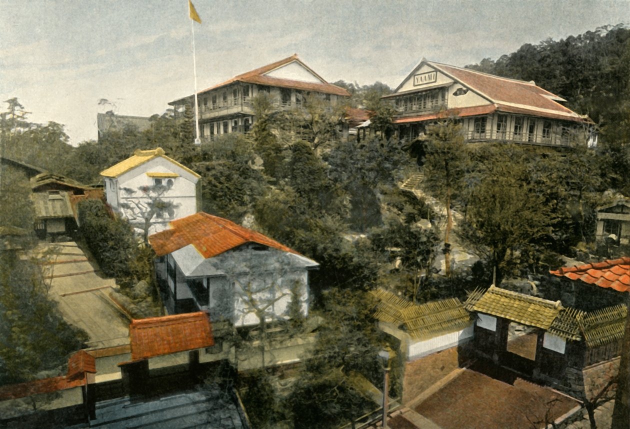 Un Hotel A Kioto, Hotel i Kyoto, 1900. af Unbekannt
