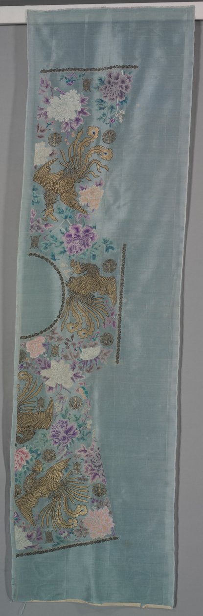 Uskåret kappe: Korrekt venstre front- og bagpanel, ca. 1890