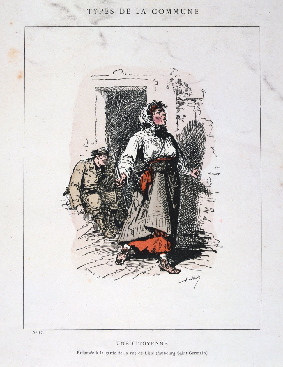 En borger, Pariserkommune, 1871. af Unbekannt