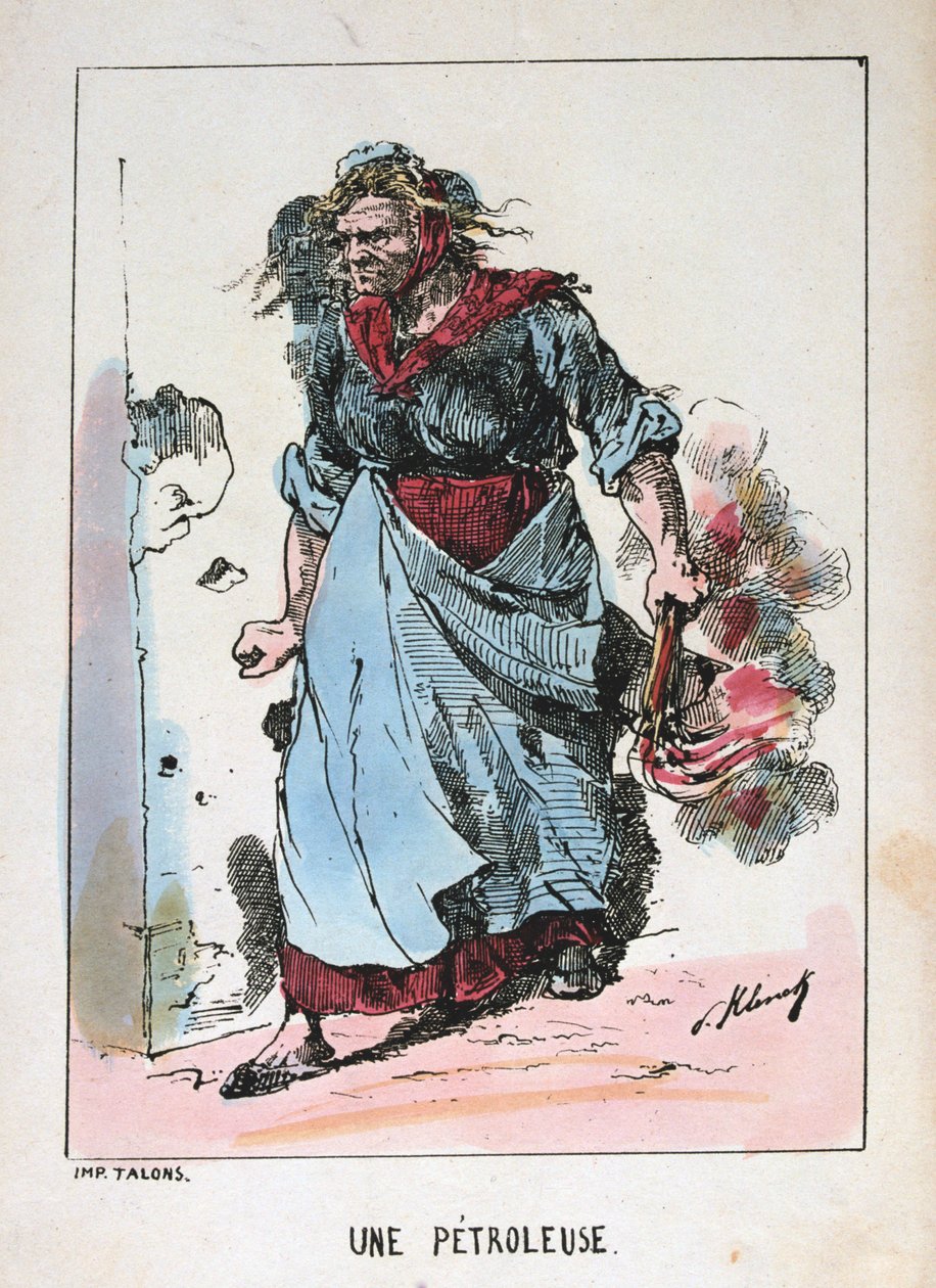 A Petroleuse, Paris Kommune, 1871. af Unbekannt