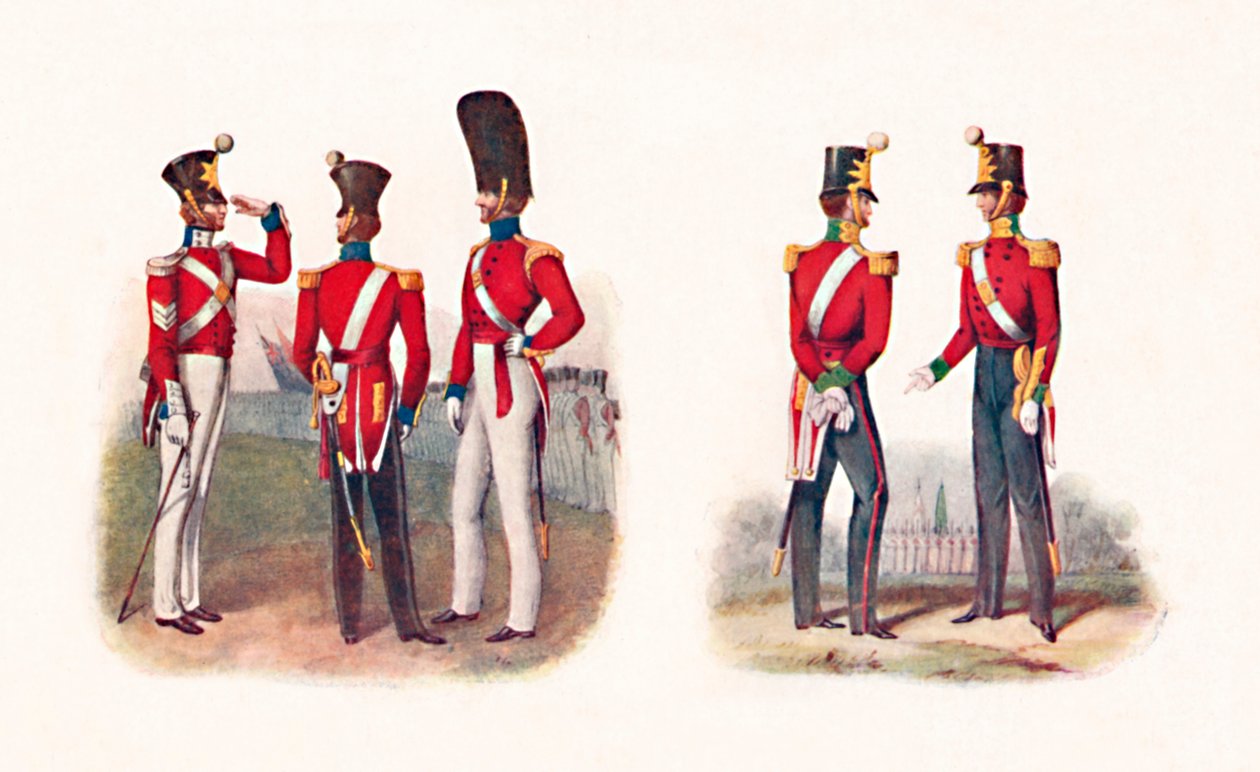 Uniformer af 86. Regt., 1842, og Regt., 1848, 1904 af Unbekannt