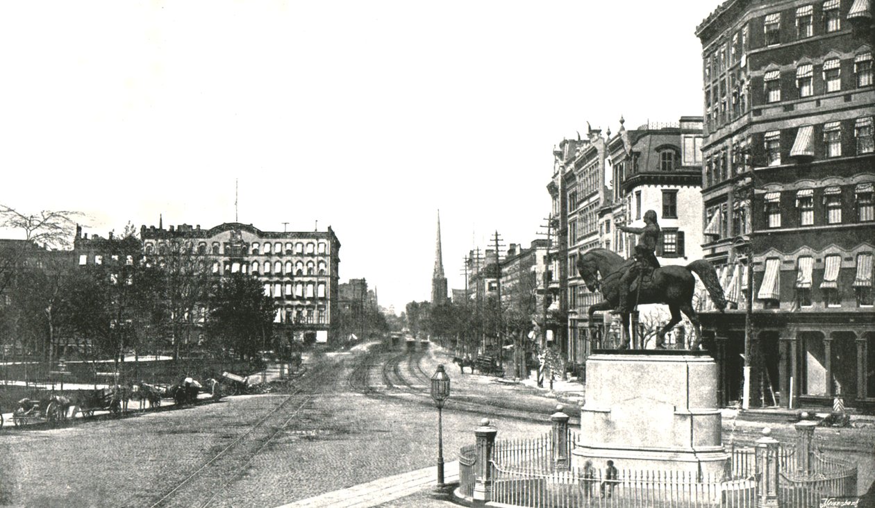 Union Square, New York, USA, 1895. af Unbekannt