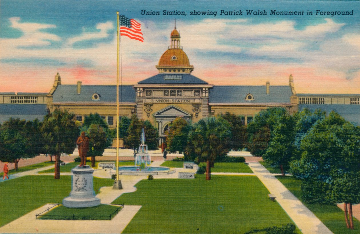Union Station, viser Patrick Walsh i forgrunden, 1943 af Unbekannt