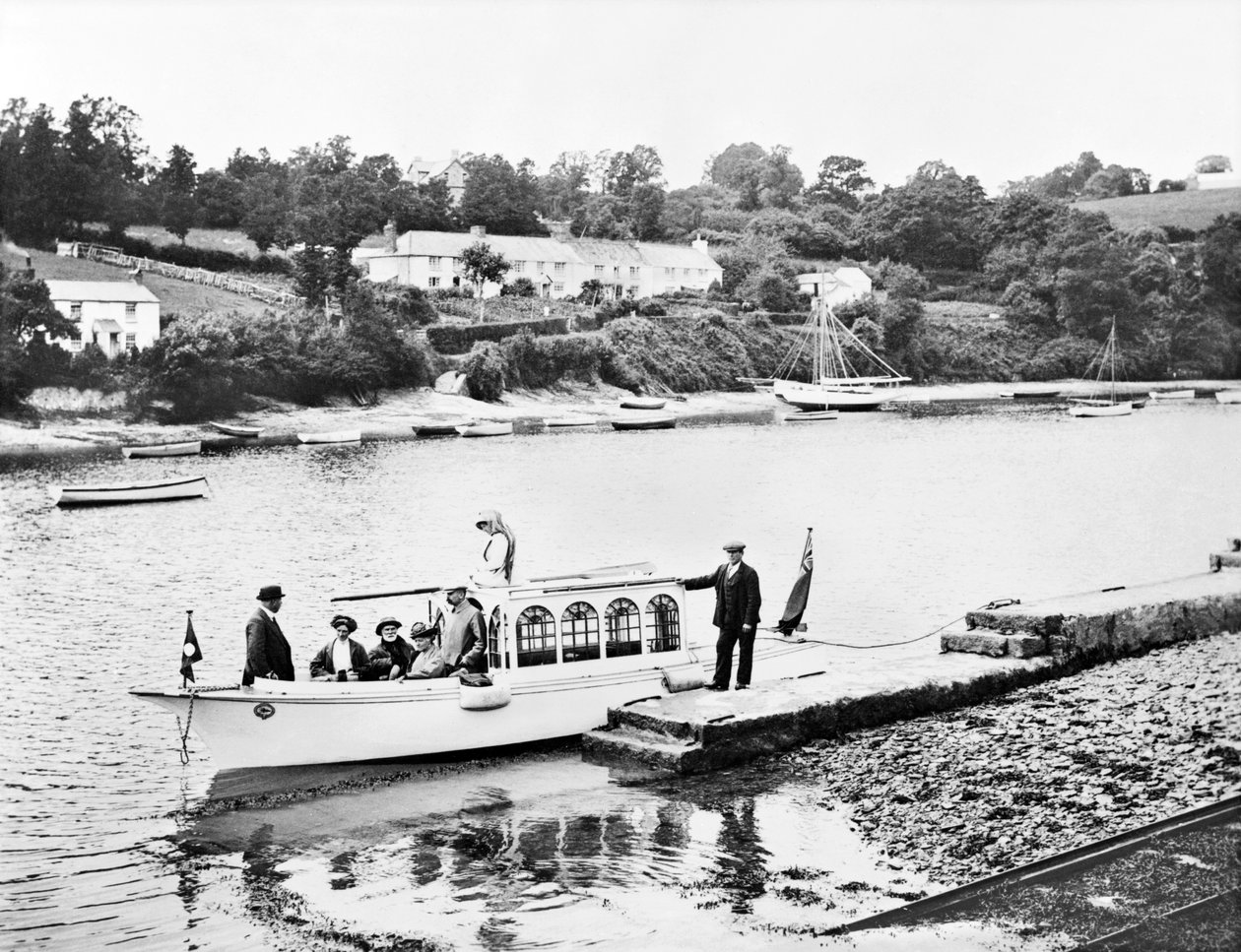 Storbritannien: Udsigt over floden Fal. Feock, Cornwall, af Unbekannt