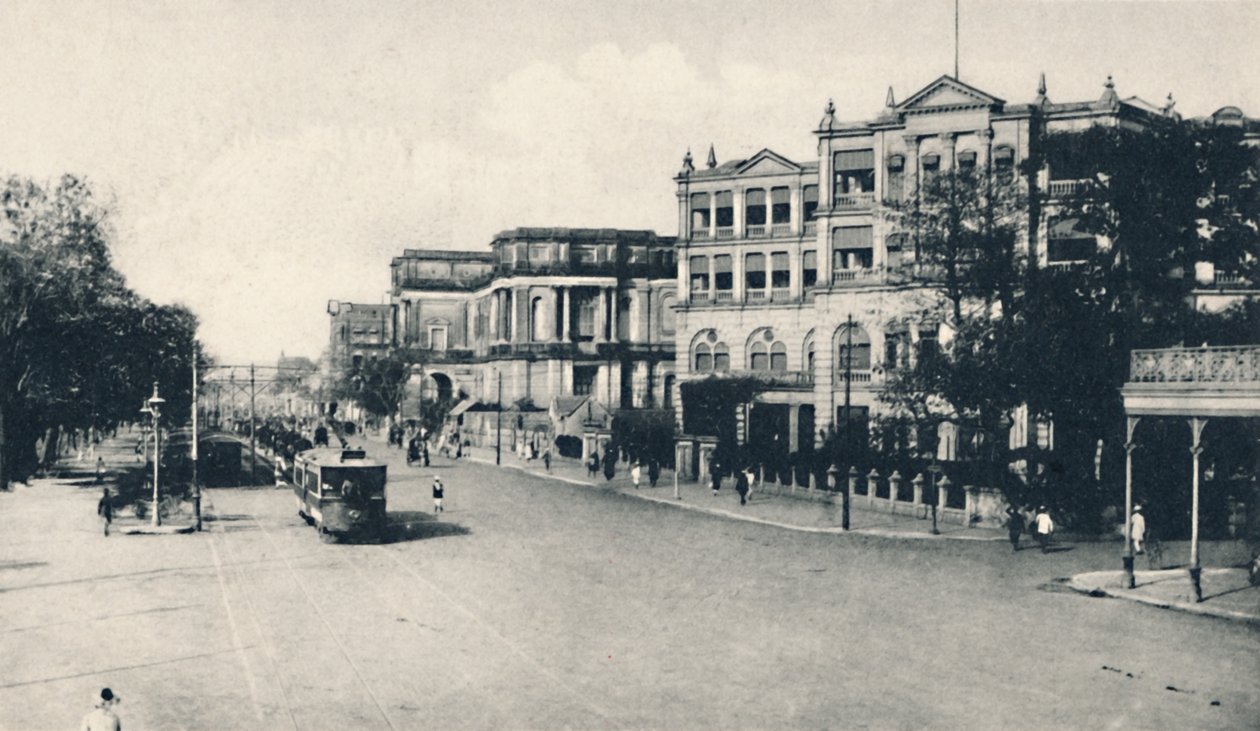 United Services Club, Chowringhee Road, Calcutta, begyndelsen af det 20. århundrede. af Unbekannt