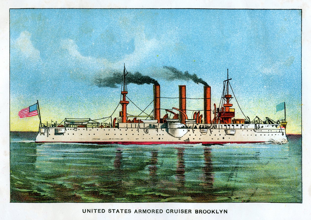 United States Armored Cruiser Brooklyn, c1890
