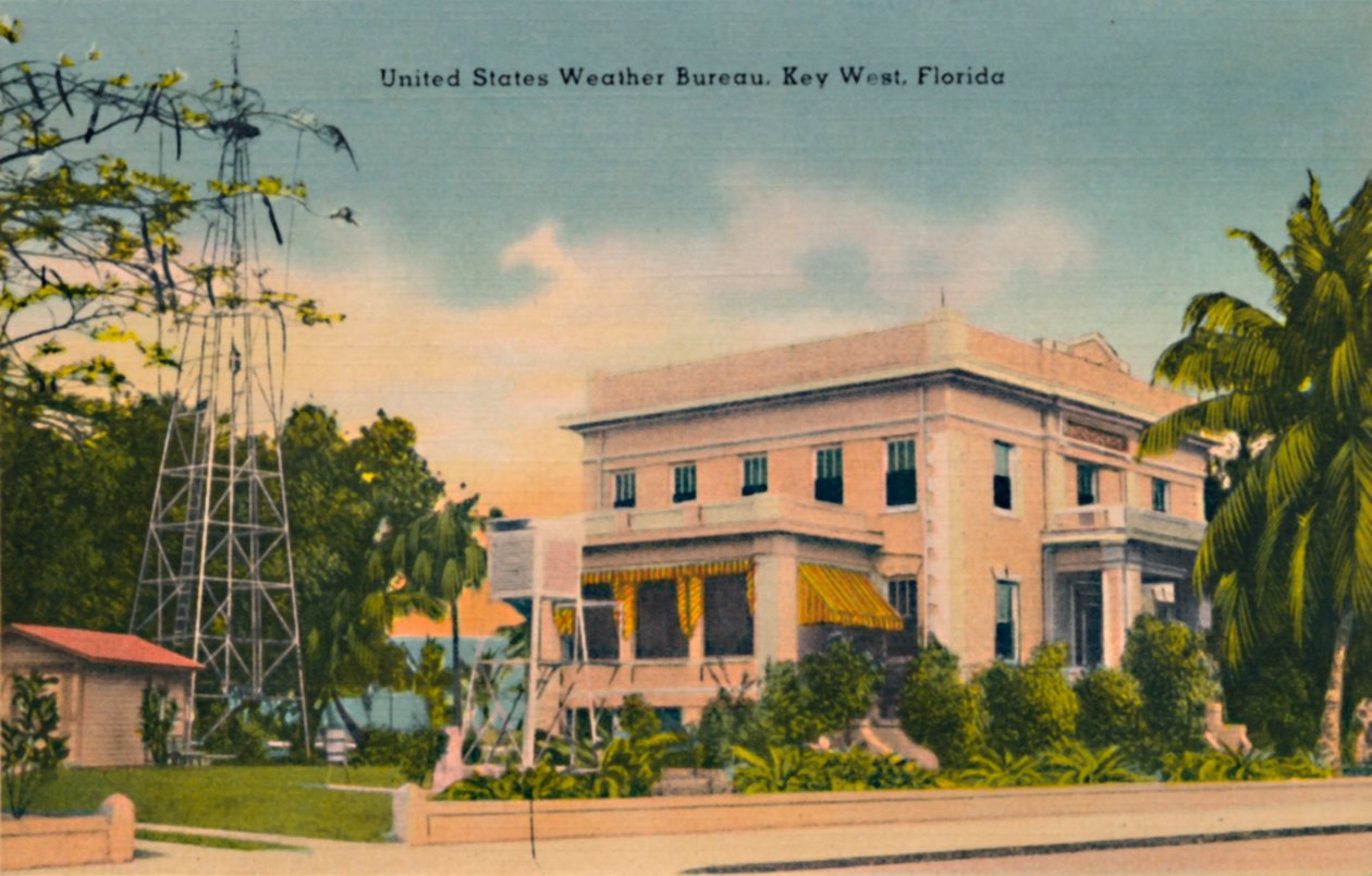 United States Weather Bureau, Key West, Florida, c1940