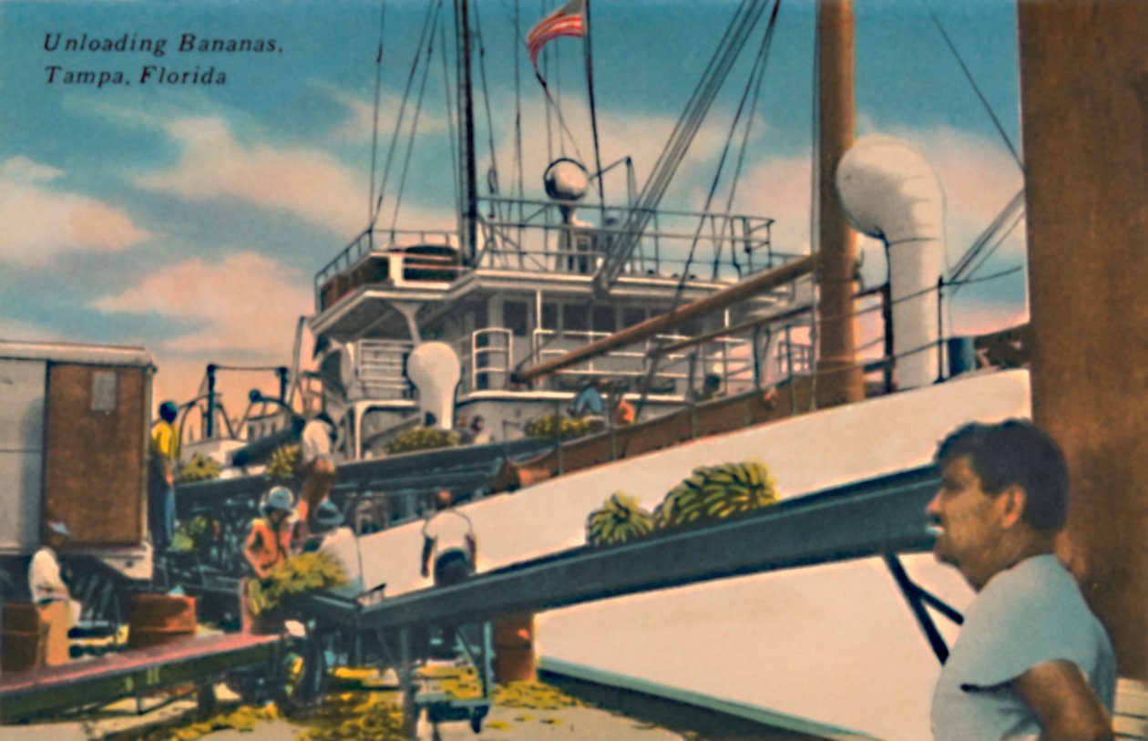 Losser bananer, Tampa, Florida, c1940