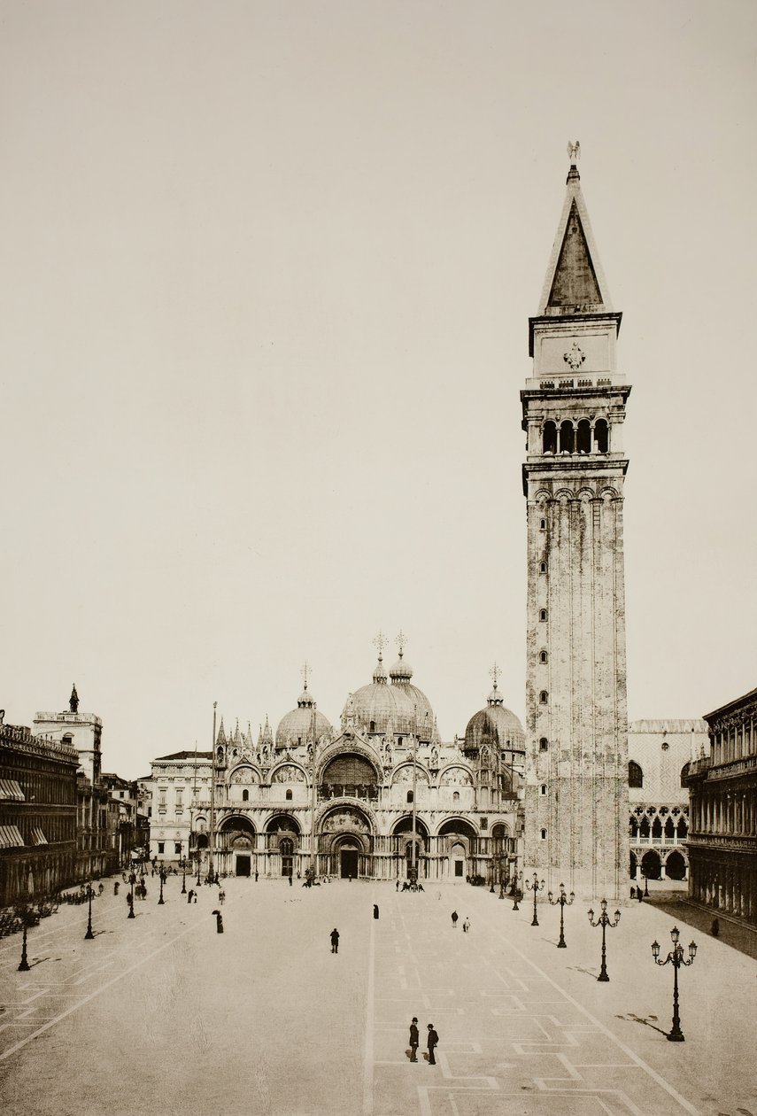 Uden titel 96, ca. 1890. [Markusbasilikaen og Campanile, Venedig]. af Unbekannt
