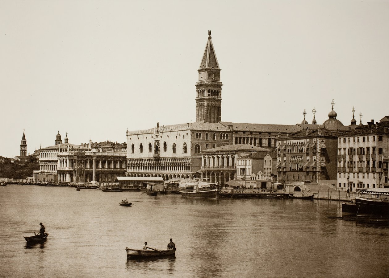 Uden titel 99, ca. 1890. [Dogepaladset og Canal Grande, Venedig]. af Unbekannt