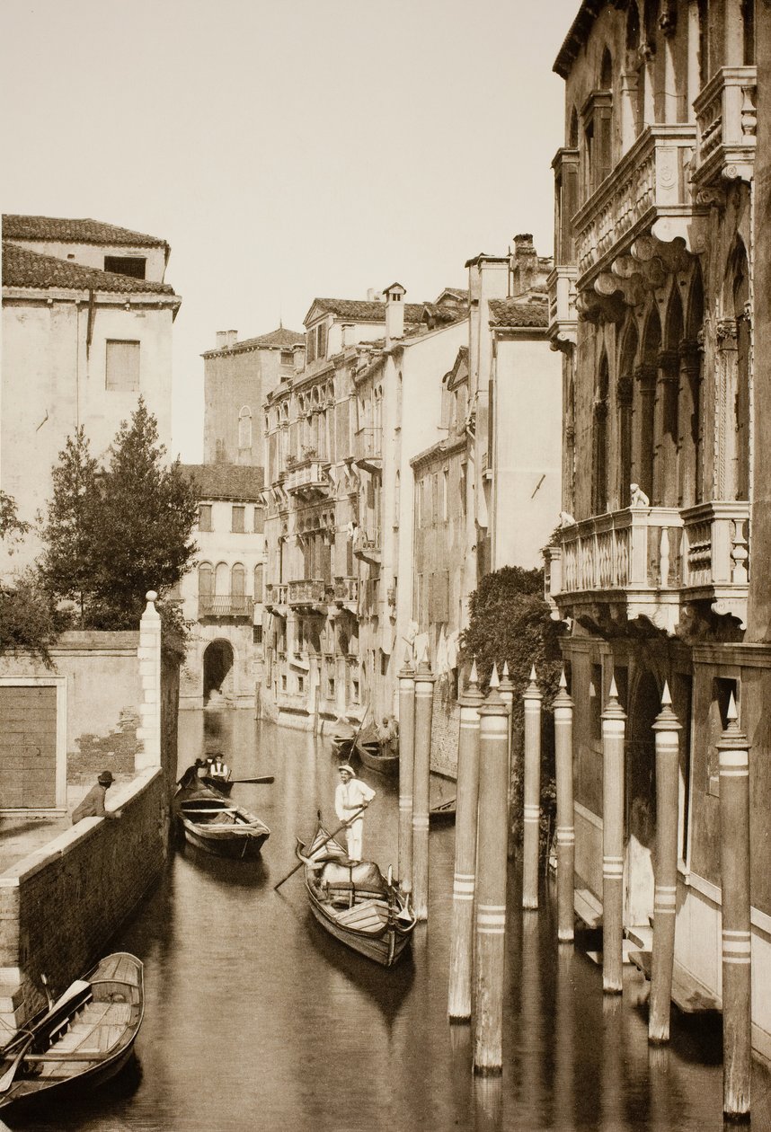 Uden titel II 41, c. 1890. [Gondola på kanalen, Venedig]. af Unbekannt