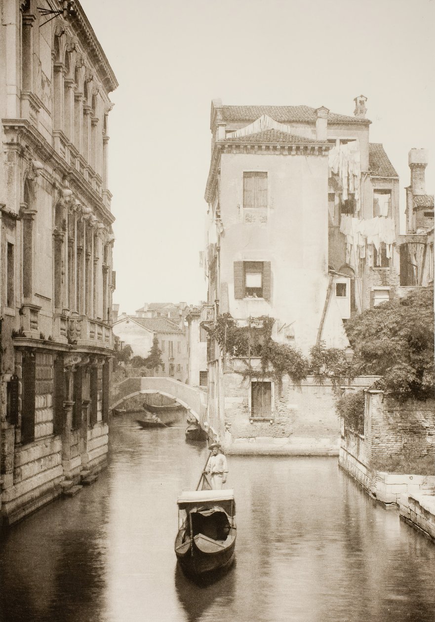 Uden titel II 8, c. 1890. [Gondola på kanalen, Venedig]. af Unbekannt