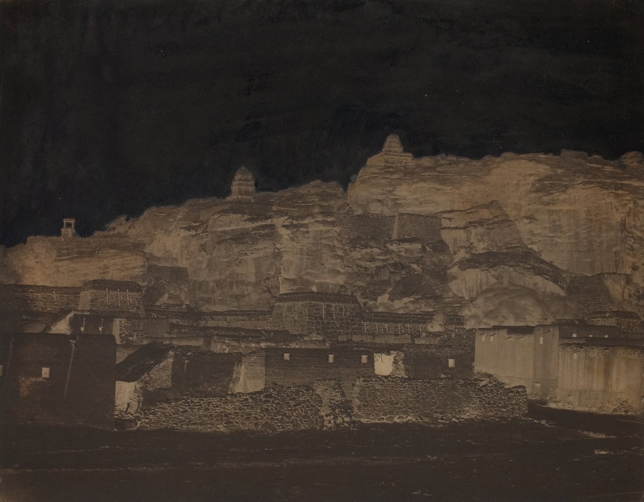 Uden titel, [bygninger, muligvis et arkæologisk område], 1860