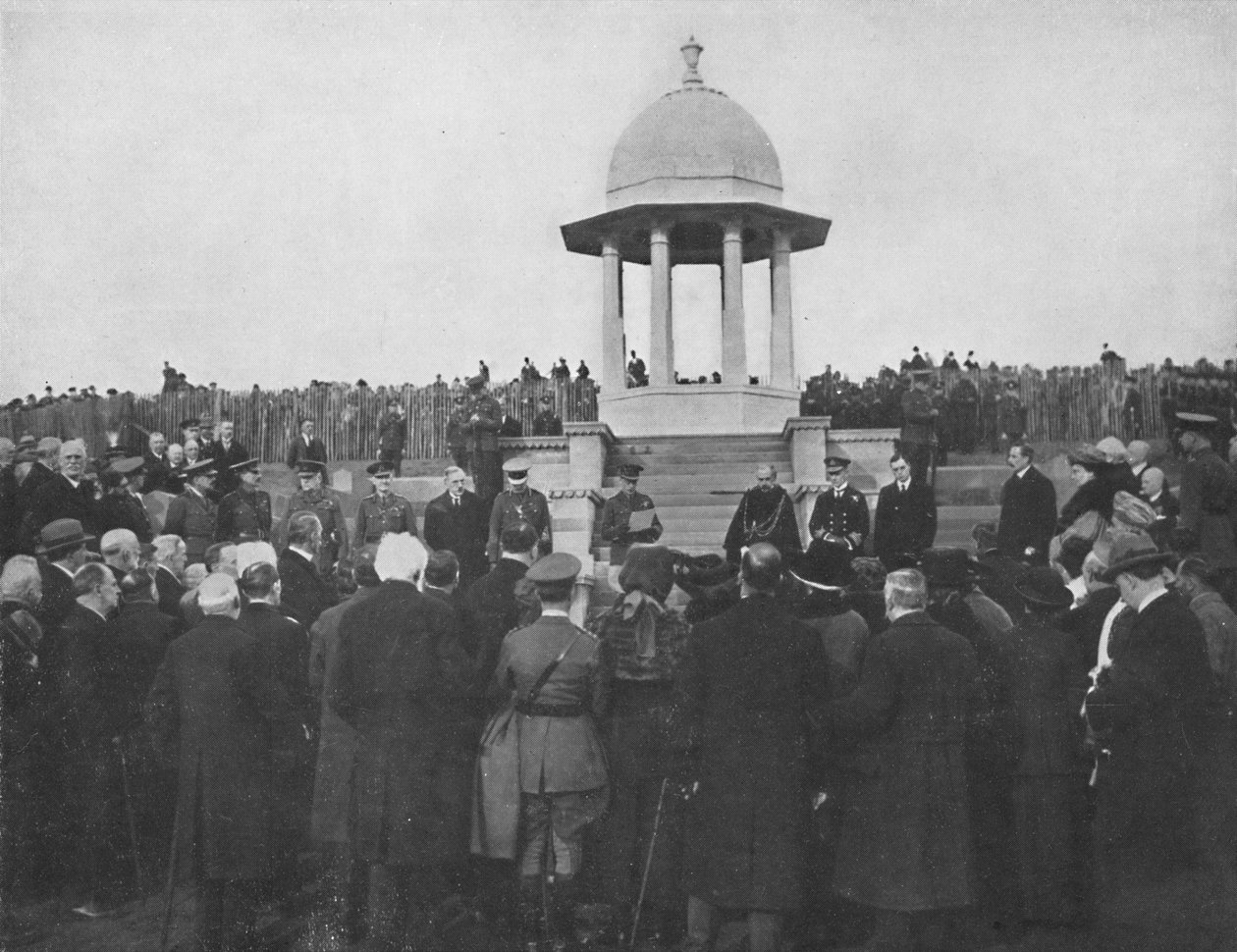 Afsløring af Chattri af H.R.H. Prinsen af Wales, 1. februar 1921, 1939 af Unbekannt