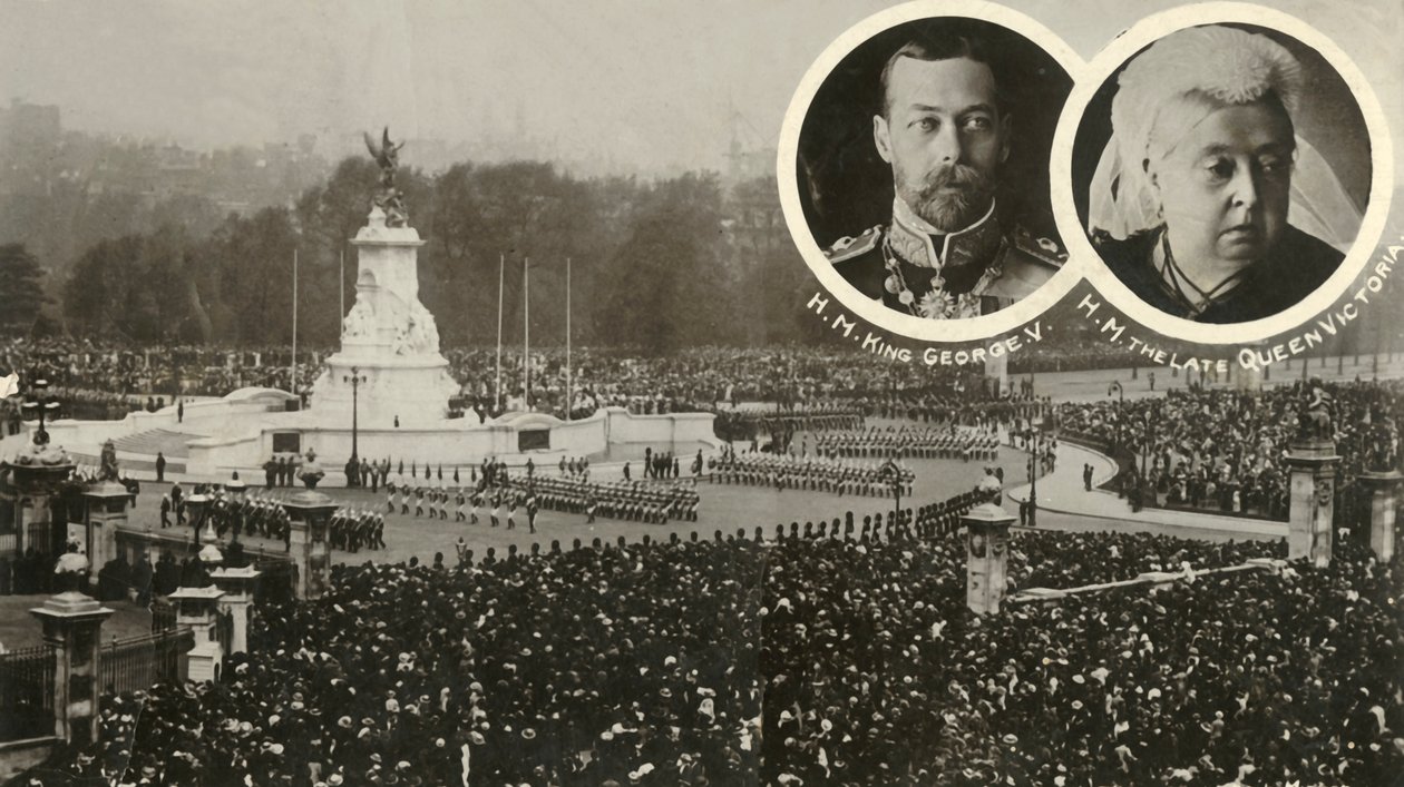 Afsløring af Victoria Memorial, London, 16. maj 1911. af Unbekannt