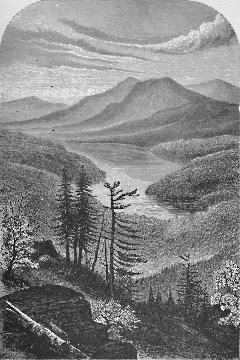 Øvre Ausable sø, c1870, 1883 af Unbekannt
