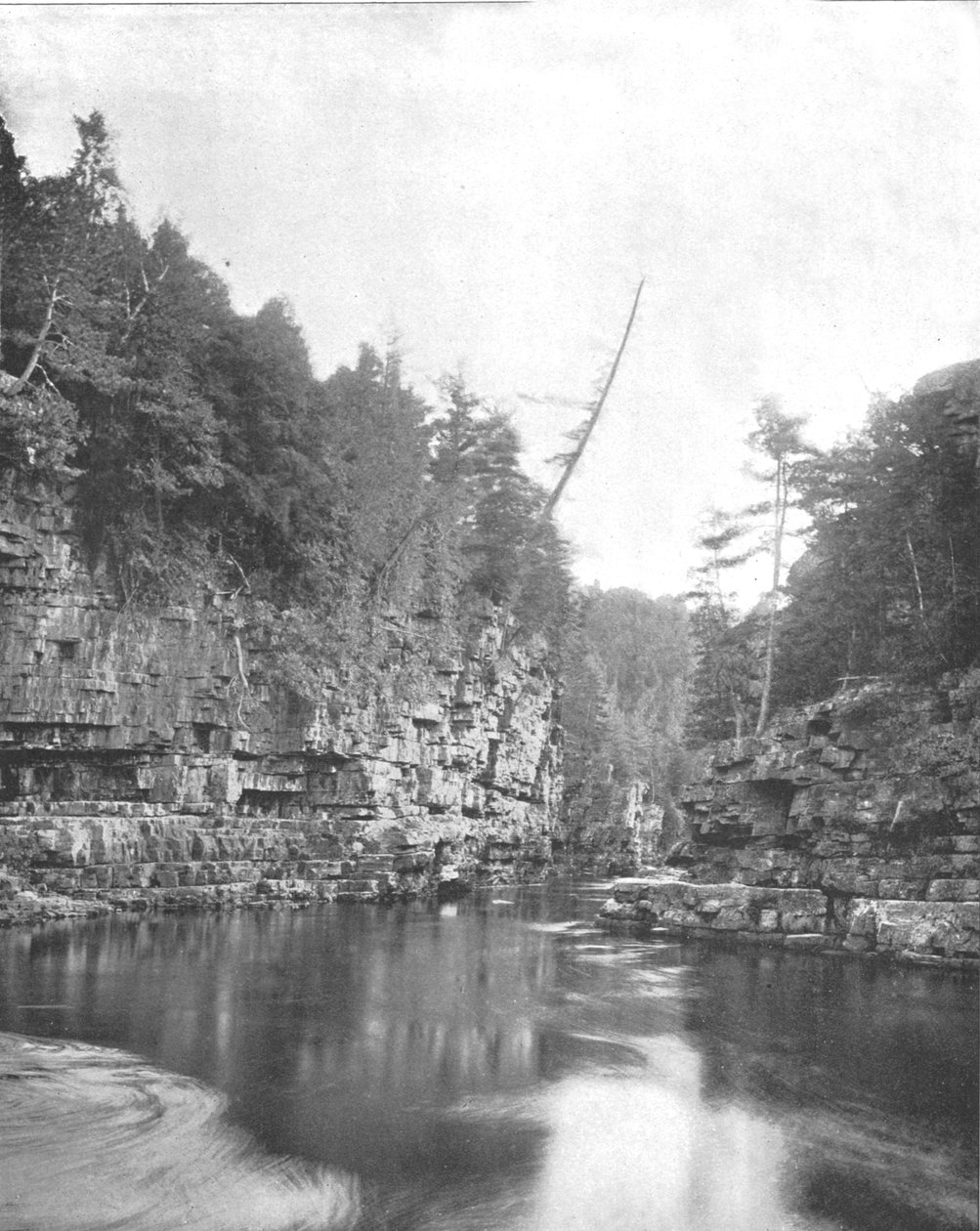 Upper End of the Ausable Chasm, Adirondacks, New York State, USA, c1900. af Unbekannt