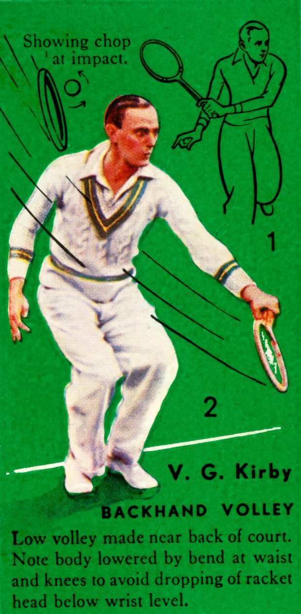 V. G. Kirby - Backhand Volley, c1935. af Unbekannt