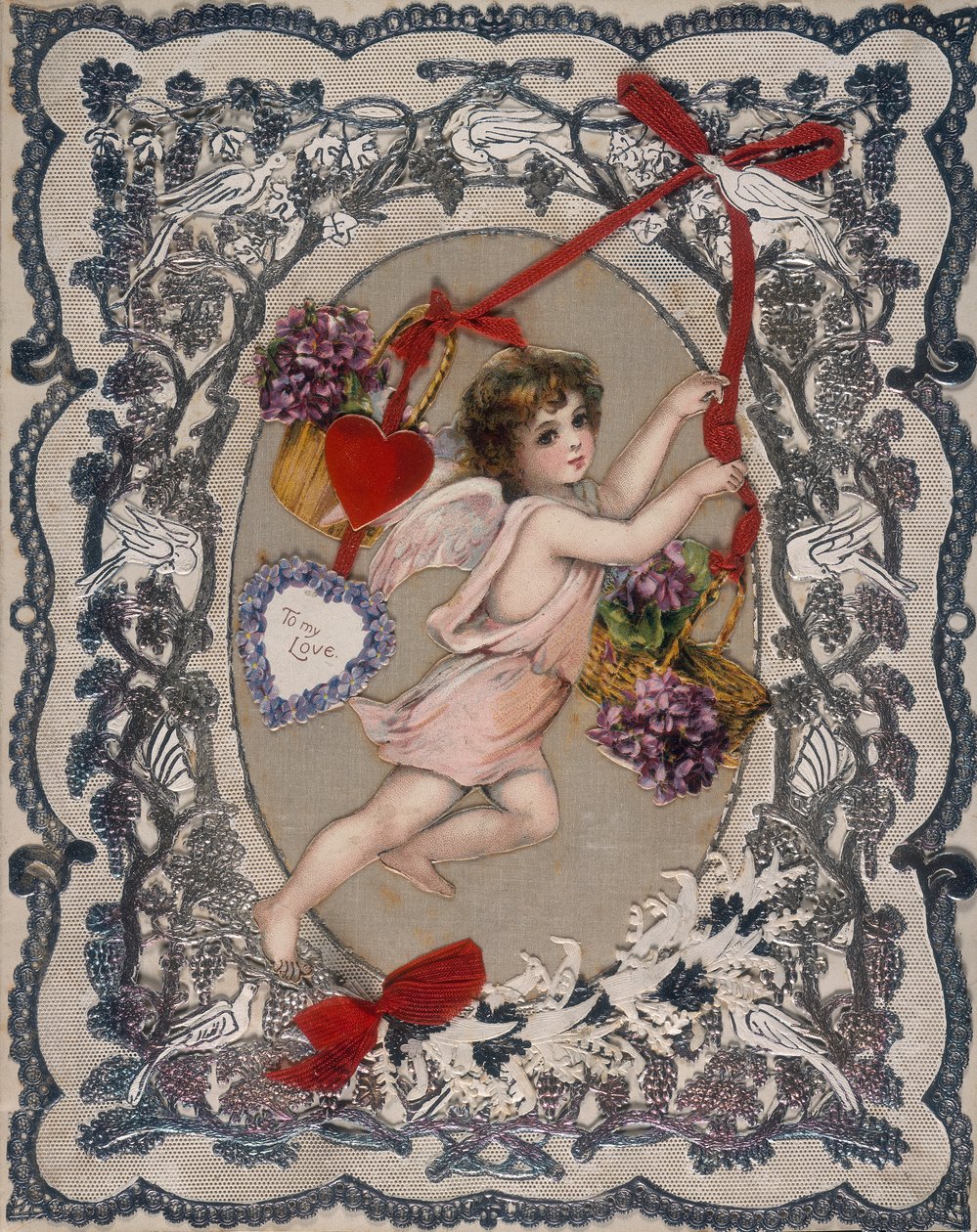 Valentinskort, 1800-tallet af Unbekannt