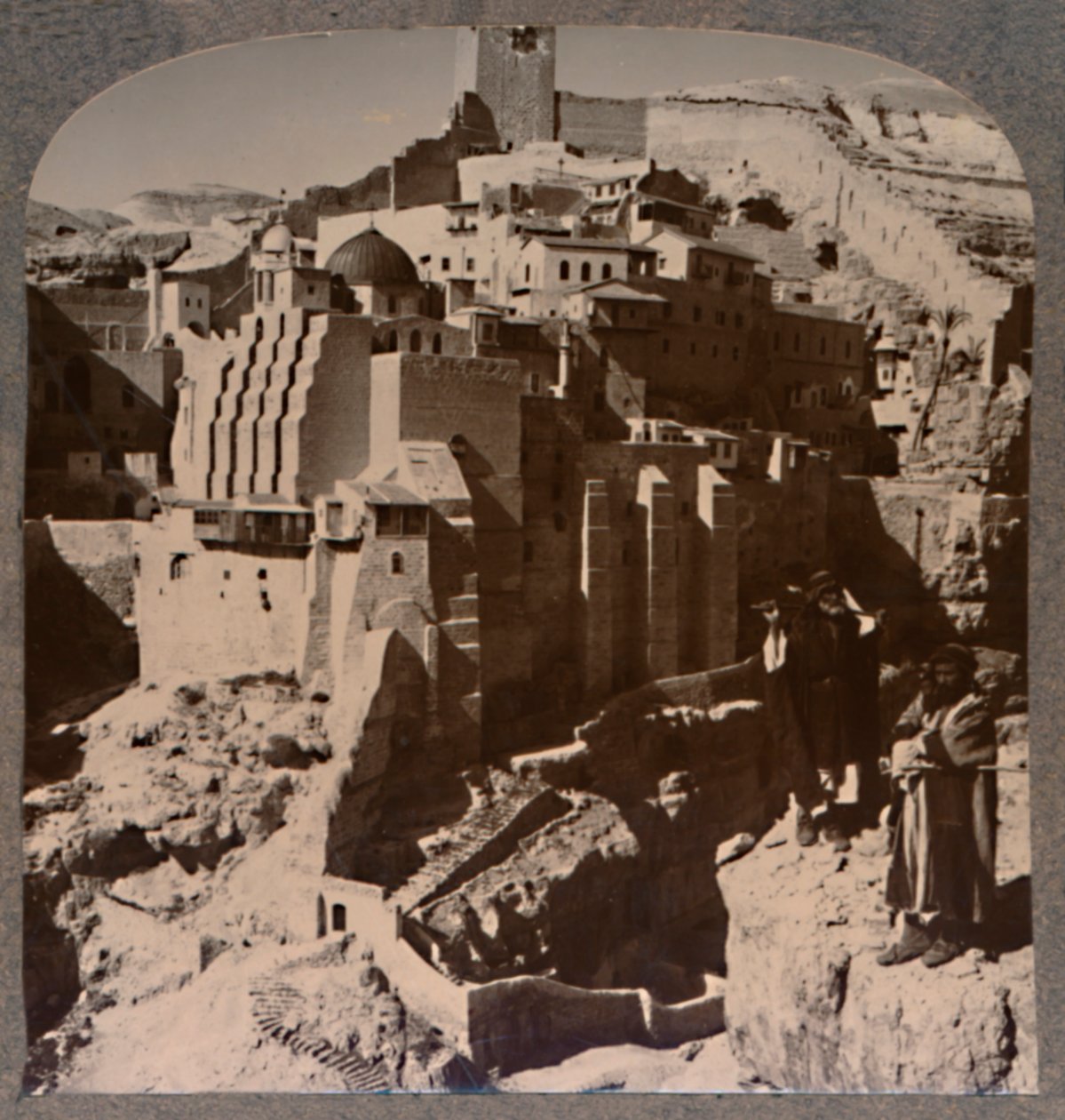 Valley of Mar Saba and Convent, fra Brook Kedron, c1900 af Unbekannt