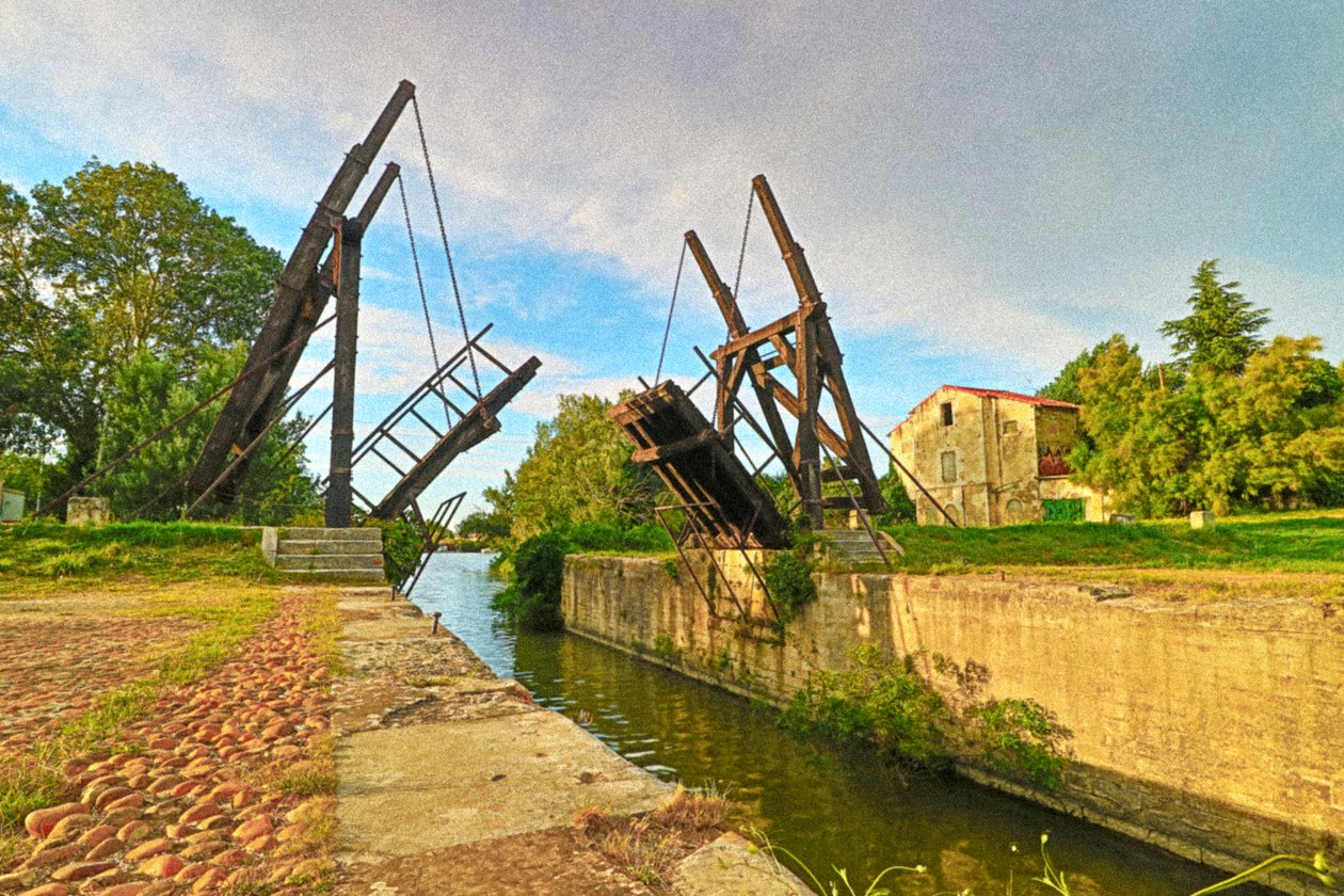 Van Gogh, Langlois-broen ved Arles (foto) af Unbekannt