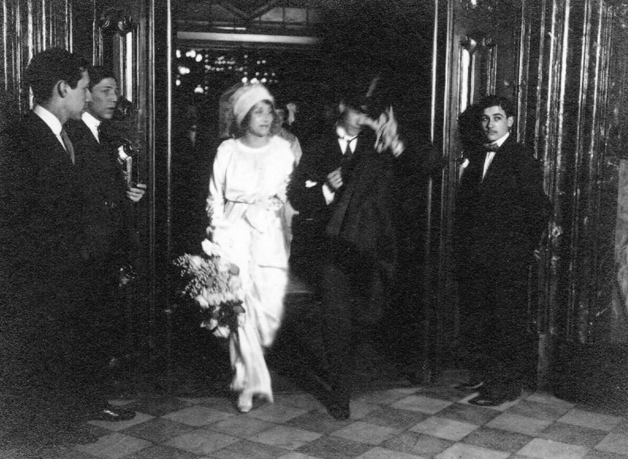 Vaslav Nijinsky og Romola de Pulszky på deres bryllupsdag i Buenos Aires den 10. september 1913, 19. af Unbekannt