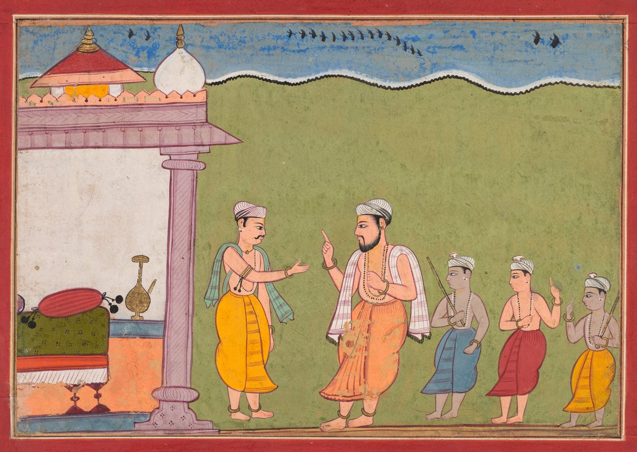 Vasudeva møder Nanda fra den Bhagavata Purana, ೧೬೧೦. af Unbekannt