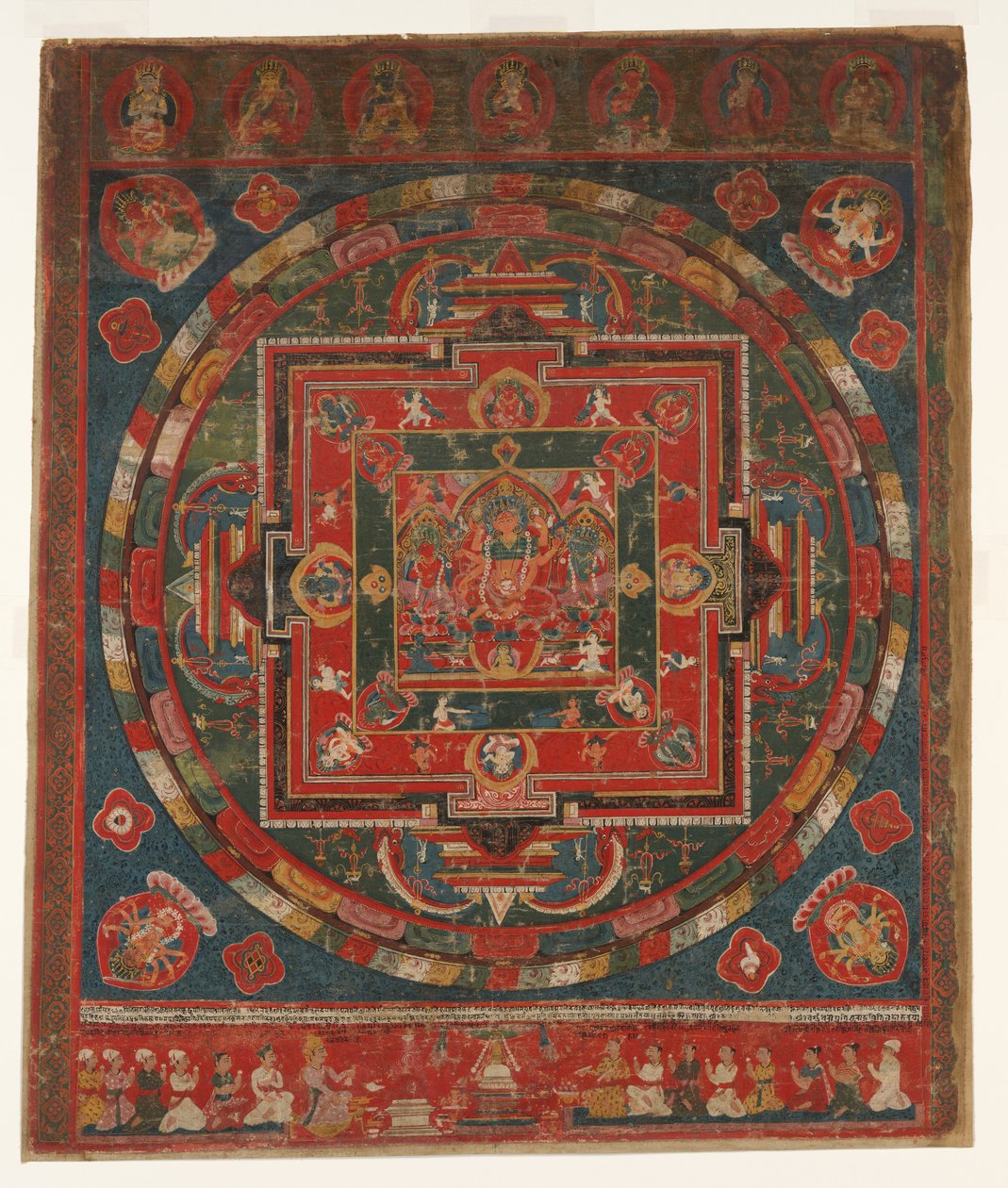 Vasudhara Mandala, dateret til 1777 Samvat 897. af Unbekannt