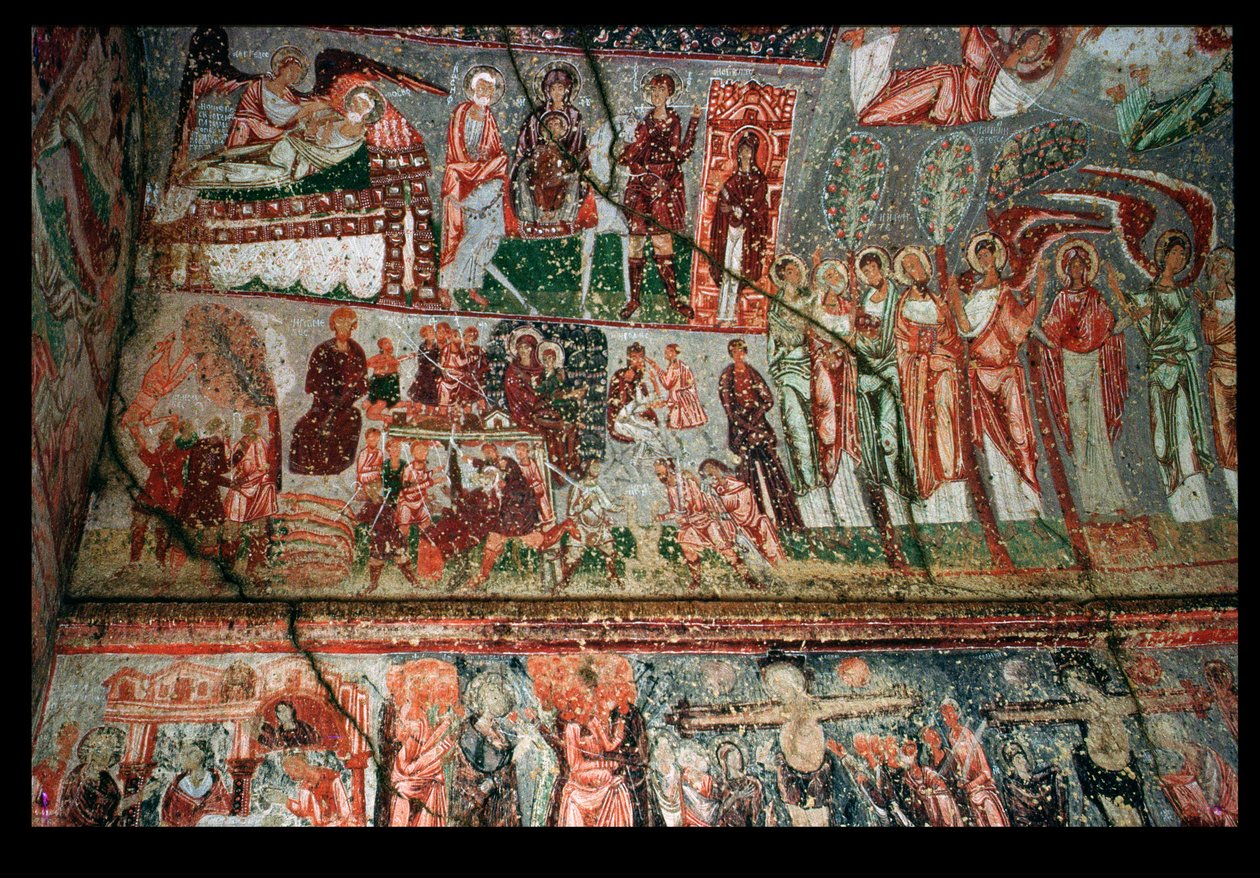 Hvælving og mur i indgangen, byzantinsk, sandsynligvis ca. 10. århundrede (foto) af Unbekannt