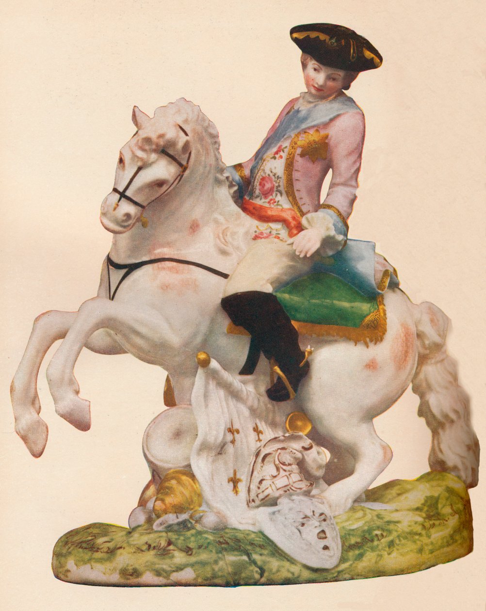 Vauxhall porcelænsfigur, sandsynligvis forestillende Ferdinand, hertug af Brunswick, c1755-60. af Unbekannt