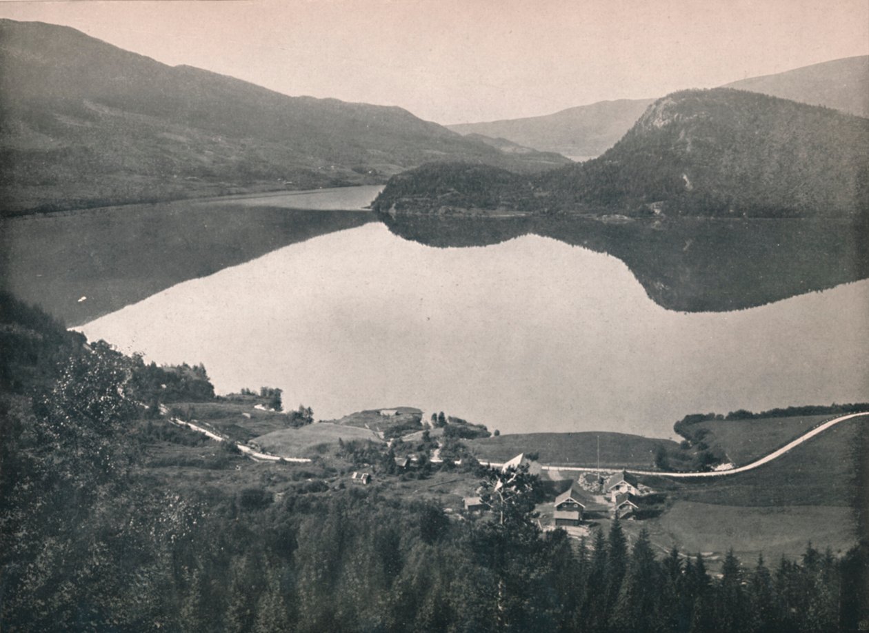 Ved Haverstingtunnelen, Bergensbanen, 1914. af Unbekannt