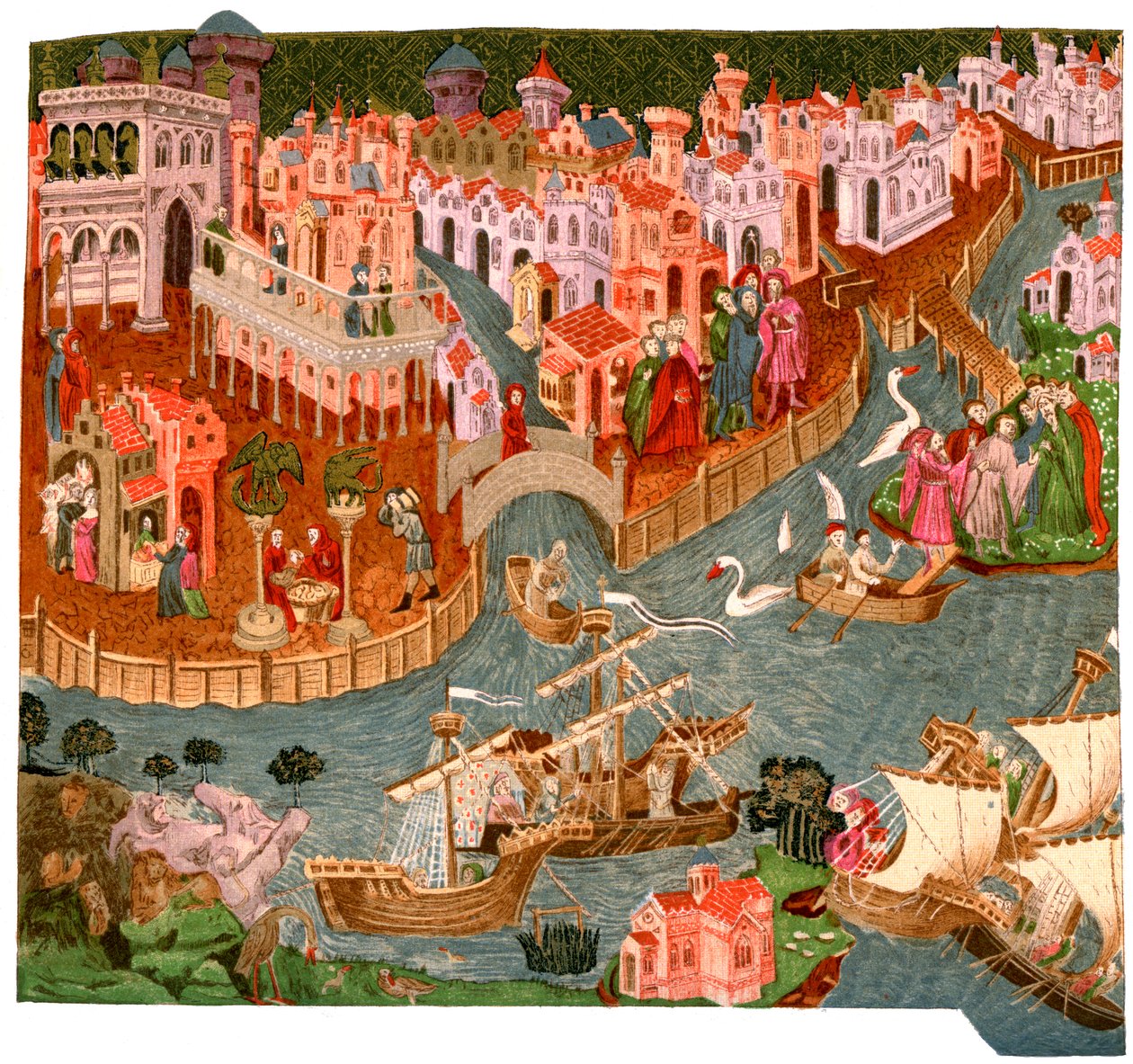 Venedig i 1338, 1892 af Unbekannt