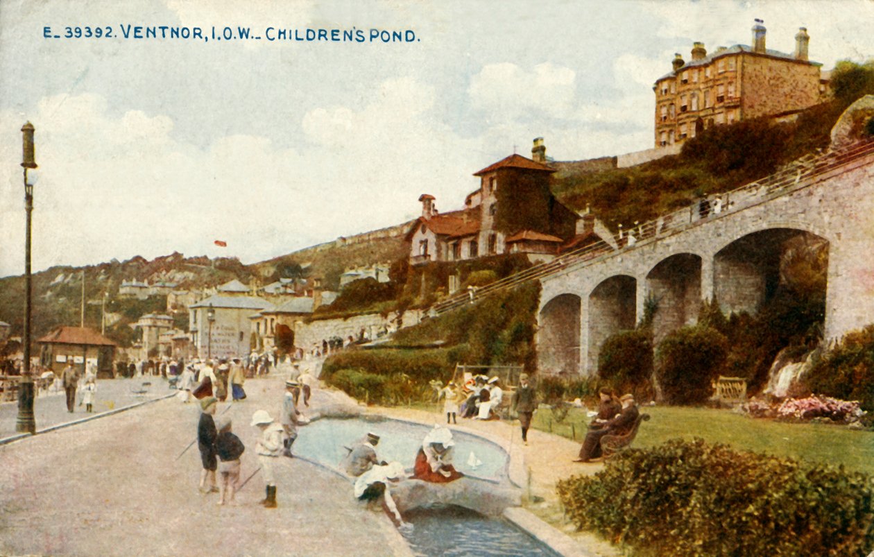 Ventnor, I.O.W - Childrens Pond, 1919. af Unbekannt
