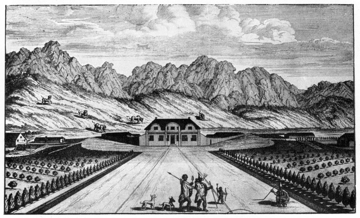 Vergelegen vingård, Sydafrika, 1700-tallet 1931 af Unbekannt