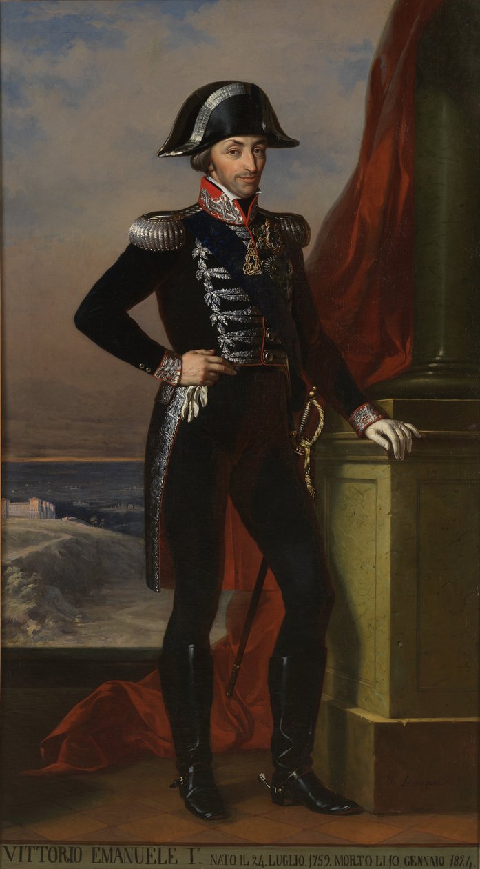 Victor Emmanuel I af Sardinien 1759-1824 af Unbekannt